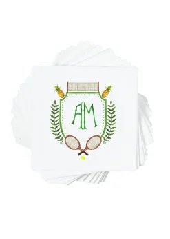 Personalized Crest Cocktail Napkins