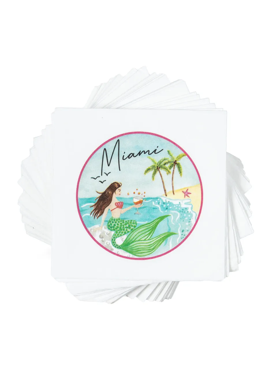 Personalized Crest Cocktail Napkins