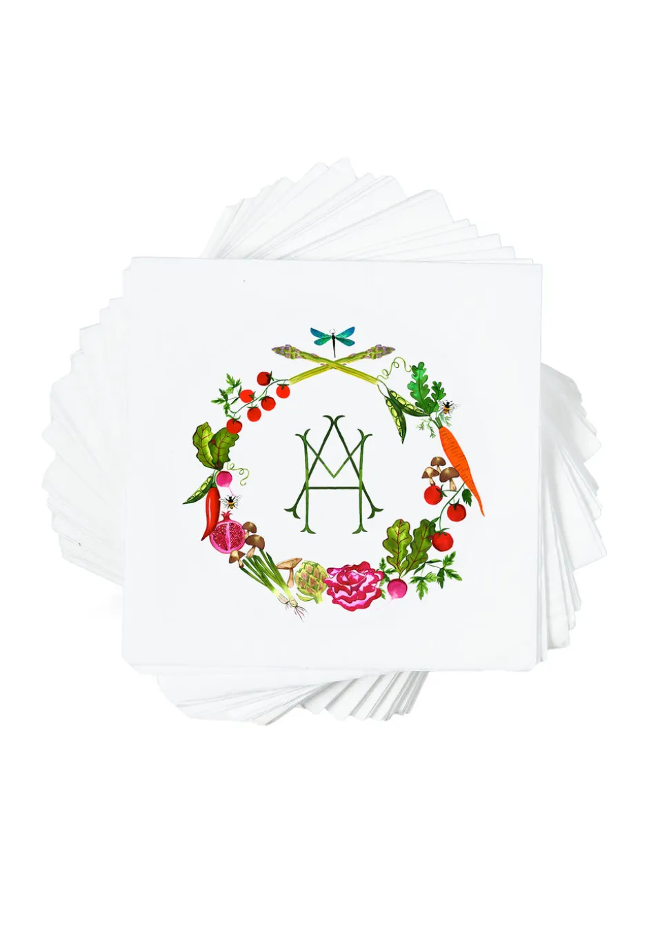 Personalized Crest Cocktail Napkins