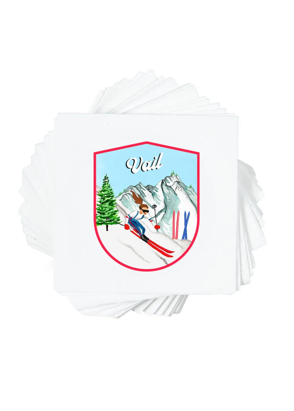 Personalized Crest Cocktail Napkins