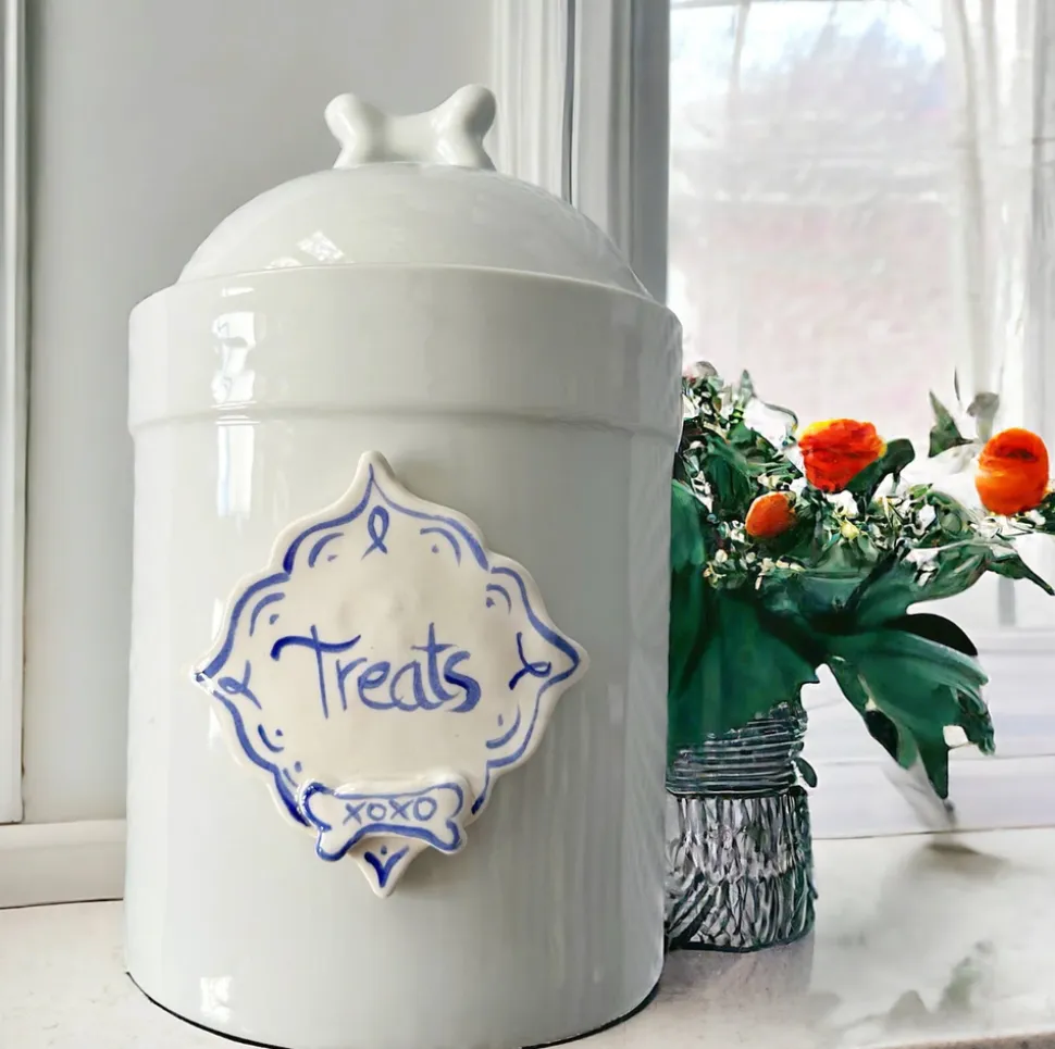 Personalized Dog Treats Jar