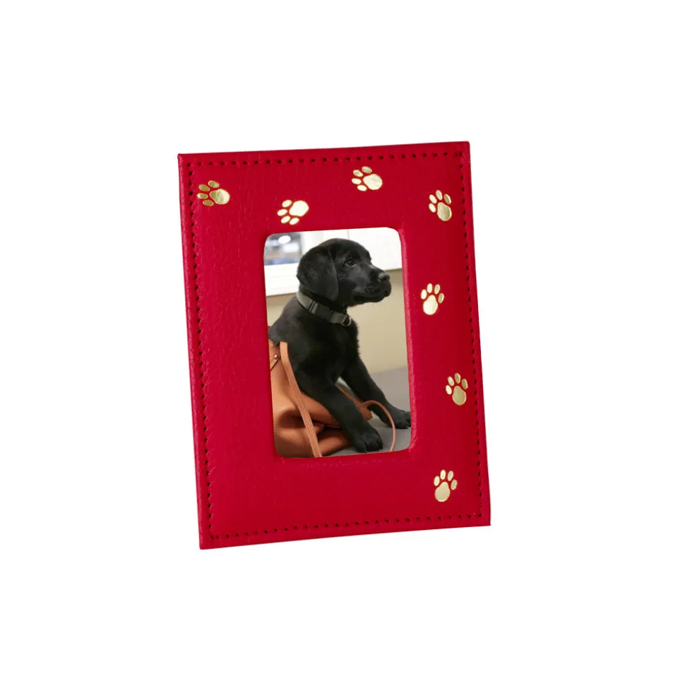 Pet Frame in Pebble Grain Leather