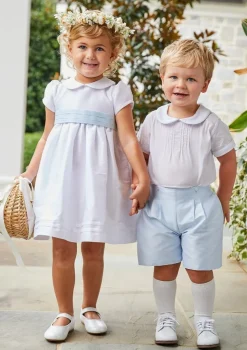Peter Pan Formal Dress in Special Occasion White