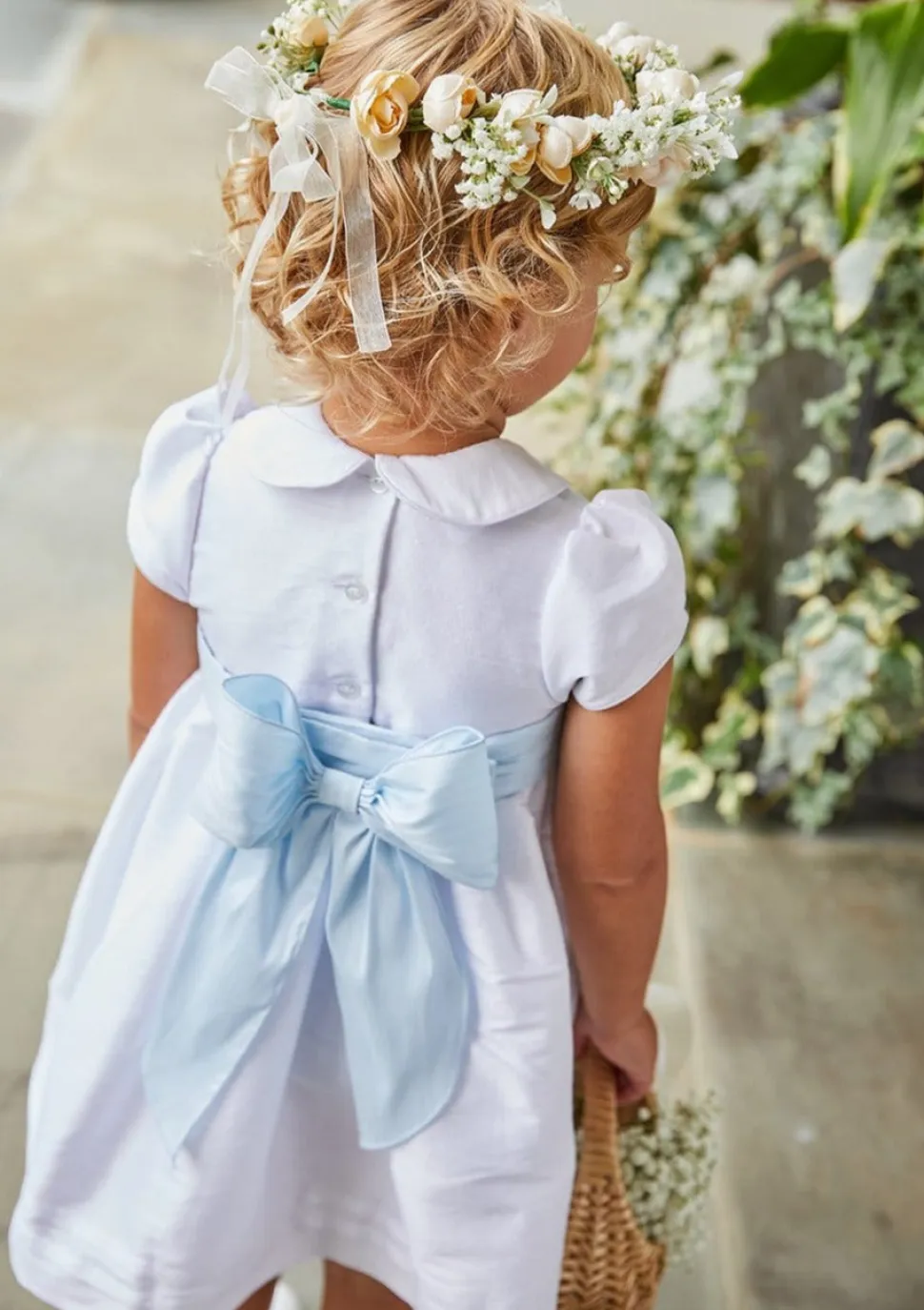 Peter Pan Formal Dress in Special Occasion White