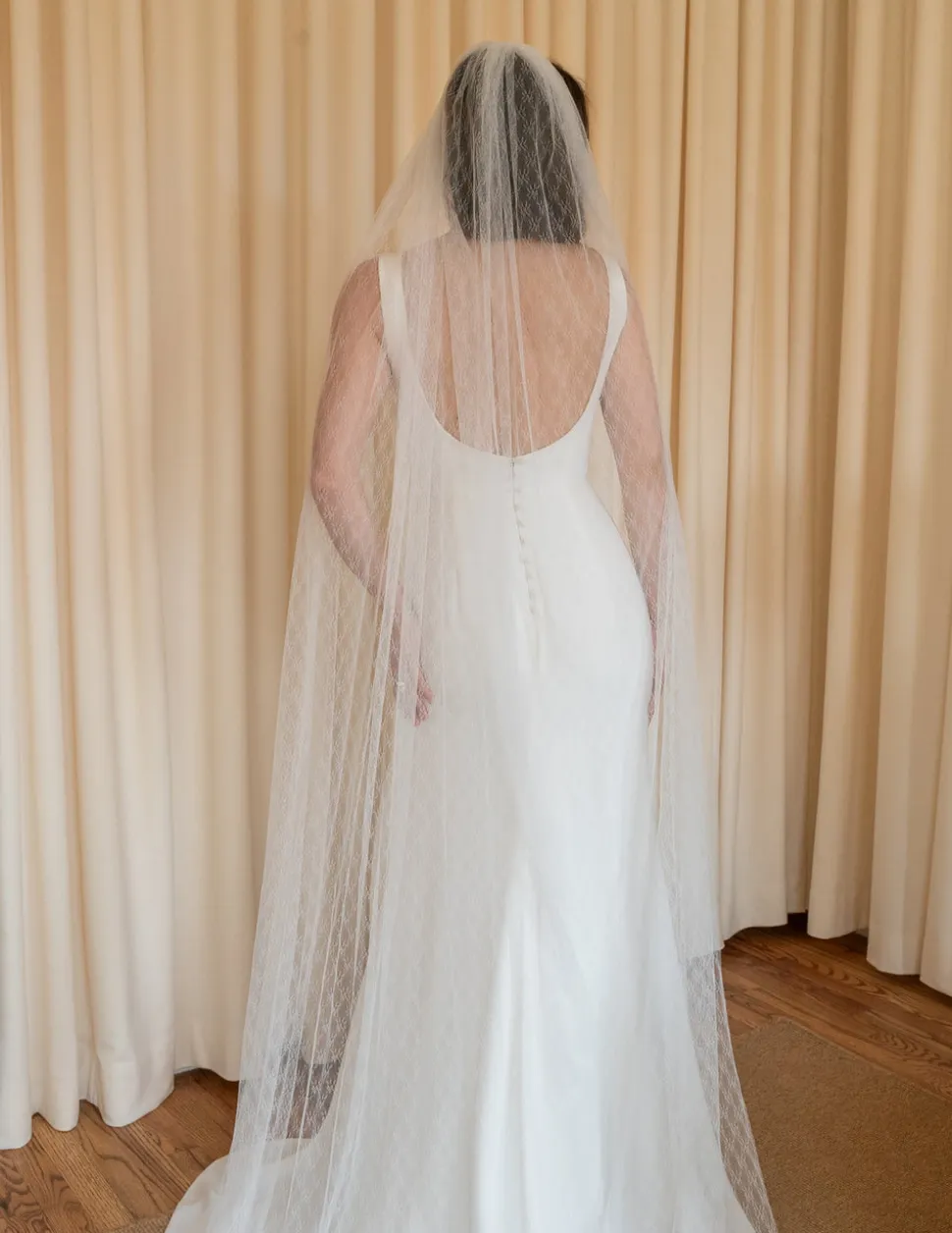 Petit Floral Lace Veil