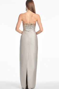 Phaedra Gown in Pewter