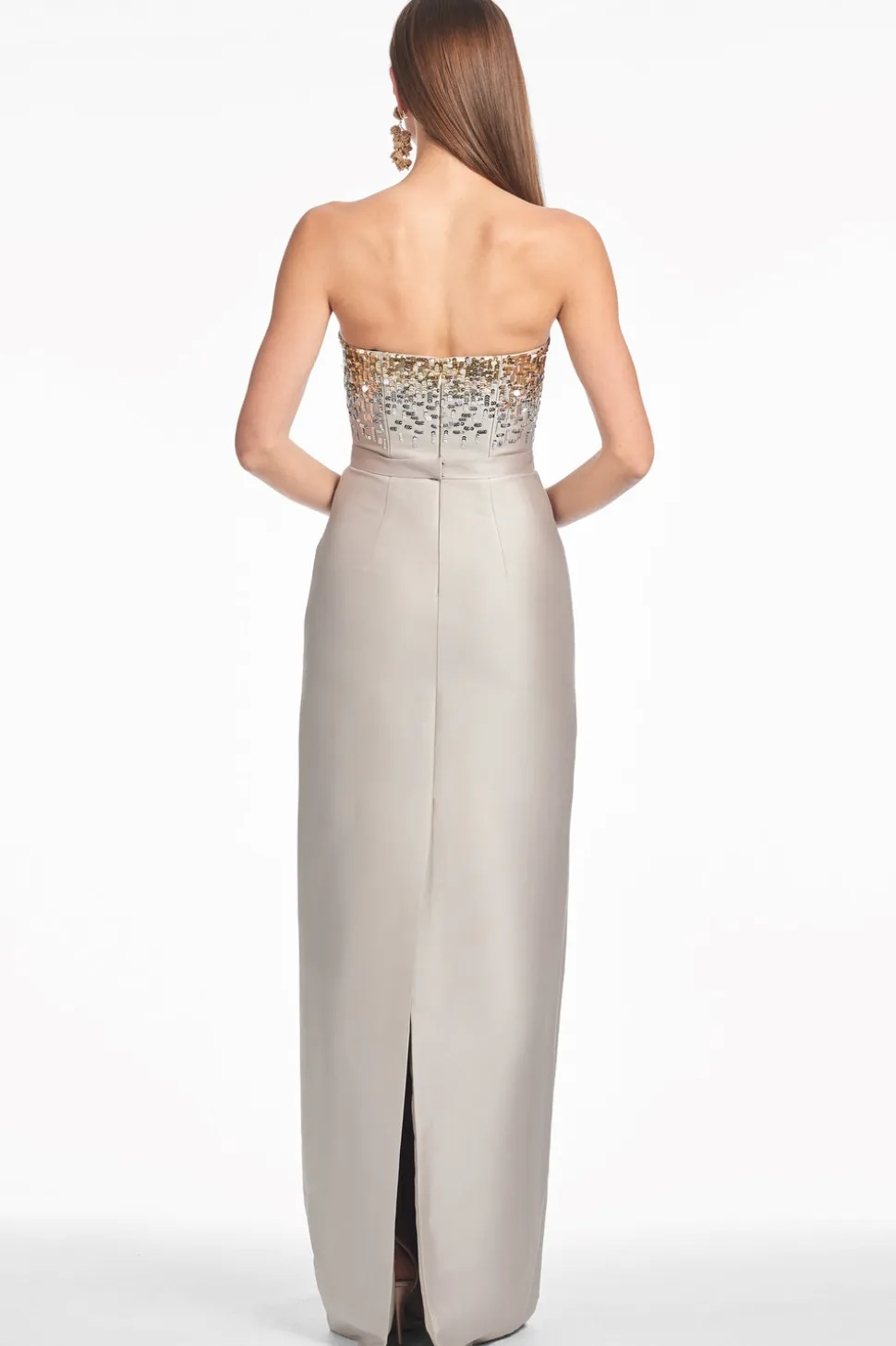 Phaedra Gown in Pewter