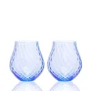 Phoebe Cobalt Stemless Wine Glasses, Set of 2