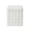 Piazza Cotton Jar in White