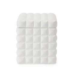 Piazza Cotton Jar in White