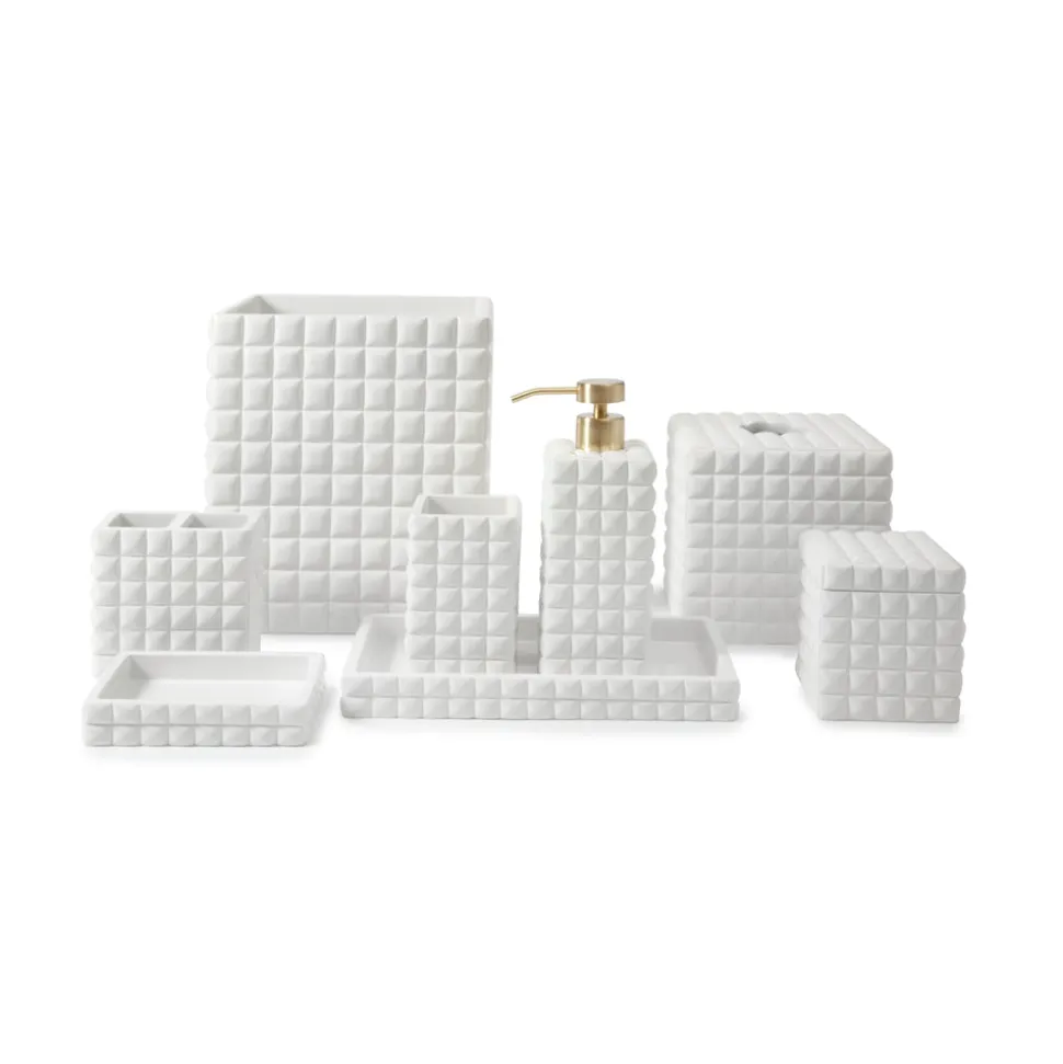 Piazza Lotion Dispenser in White