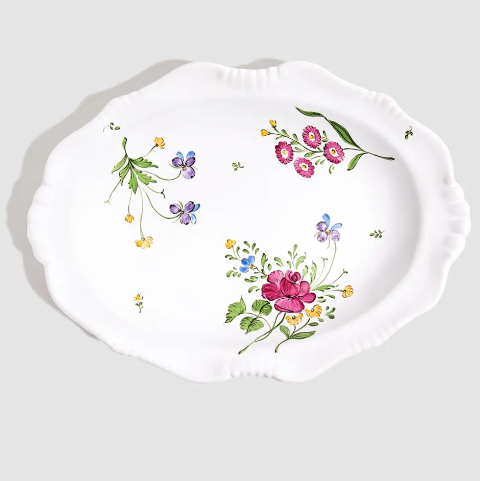 Picardie Medium Oval Dish in Florale