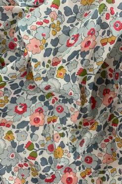 Picnic Blanket Made With Liberty Fabric in Betsy Grey & Capel Mustard