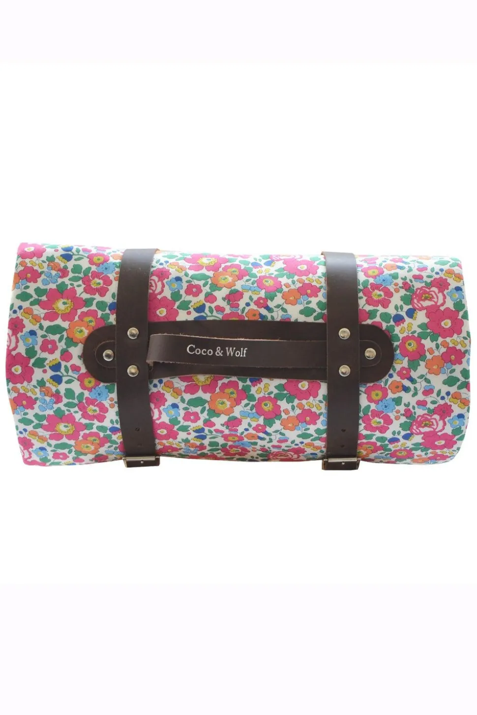 Picnic Blanket Made With Liberty Fabric in Betsy Pink