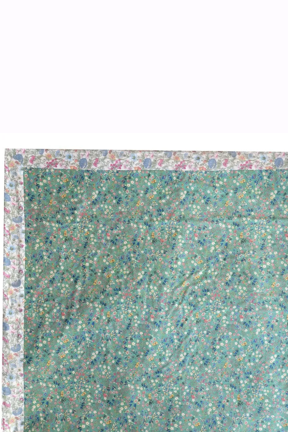 Picnic Blanket Made With Liberty Fabric in Donna Leigh Green & Rachel
