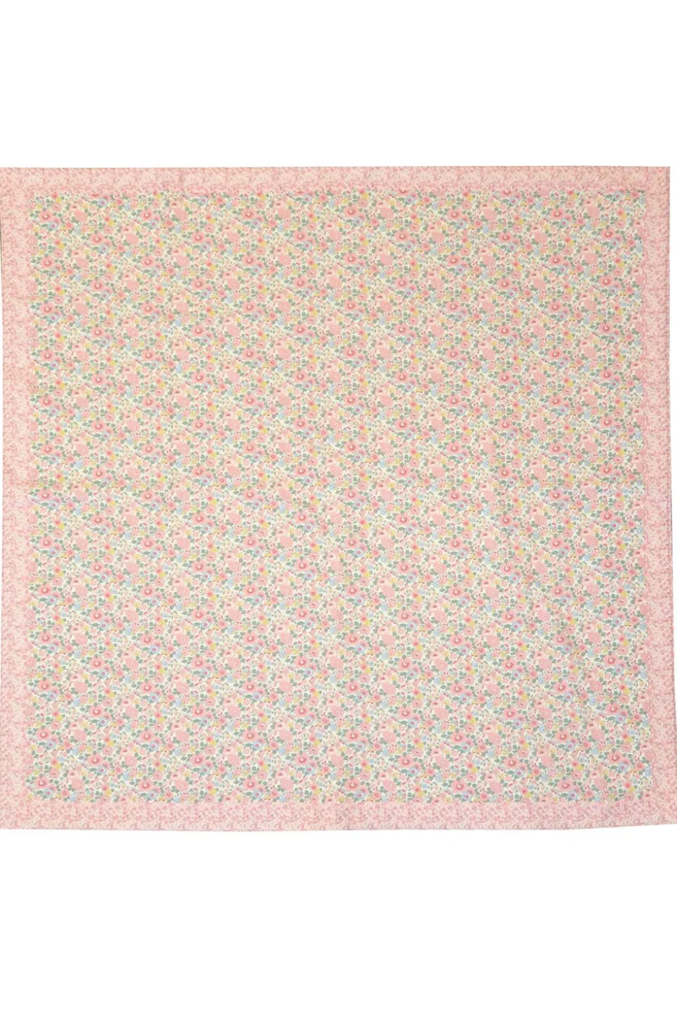 Picnic Blanket Made With Liberty Fabric in Betsy Candy Floss & Mitsi Valeria Pink