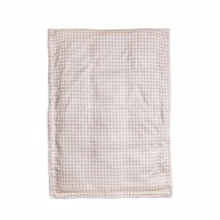 Picnic Gingham Baby Duvet in Beige