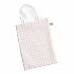 Picnic Gingham Crib Sheet in Pink