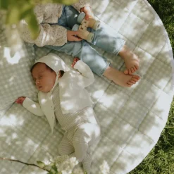 Picnic Gingham Play Mat in Green