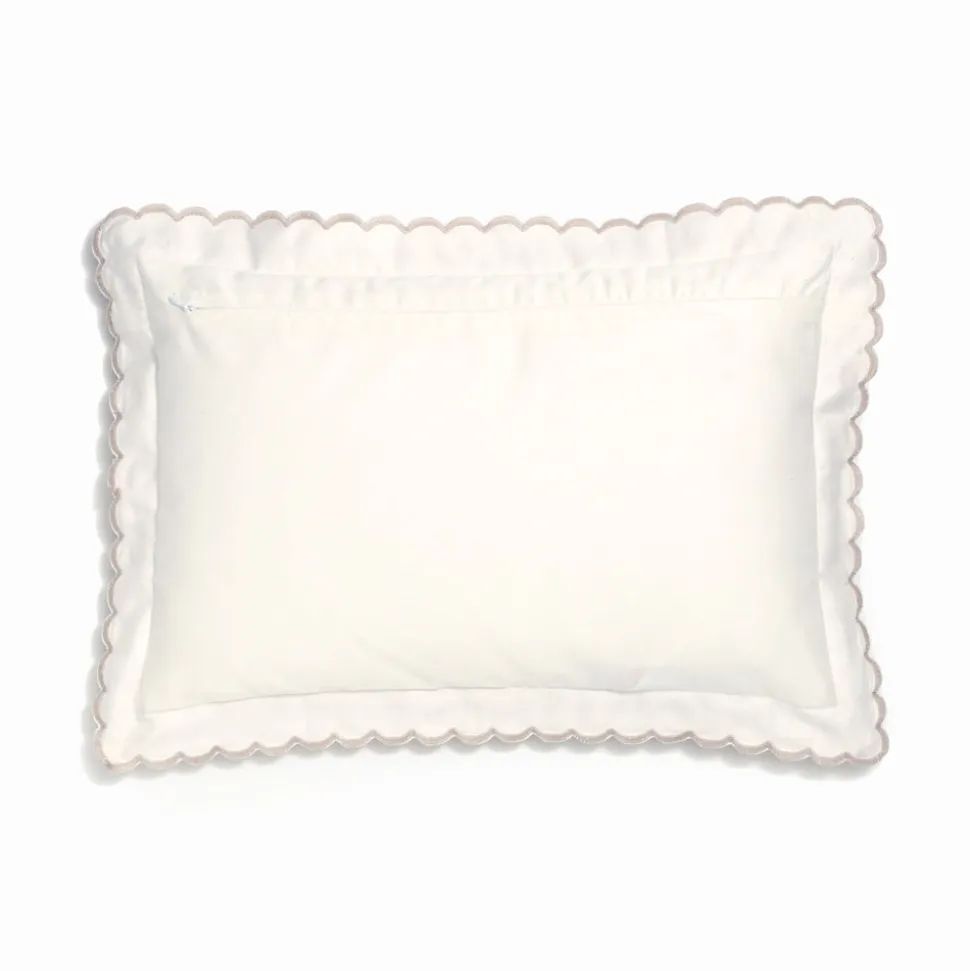 Picnic Gingham Toddler Pillow in Beige