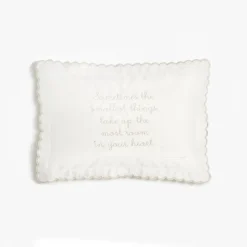 Picnic Gingham Toddler Pillow in Beige