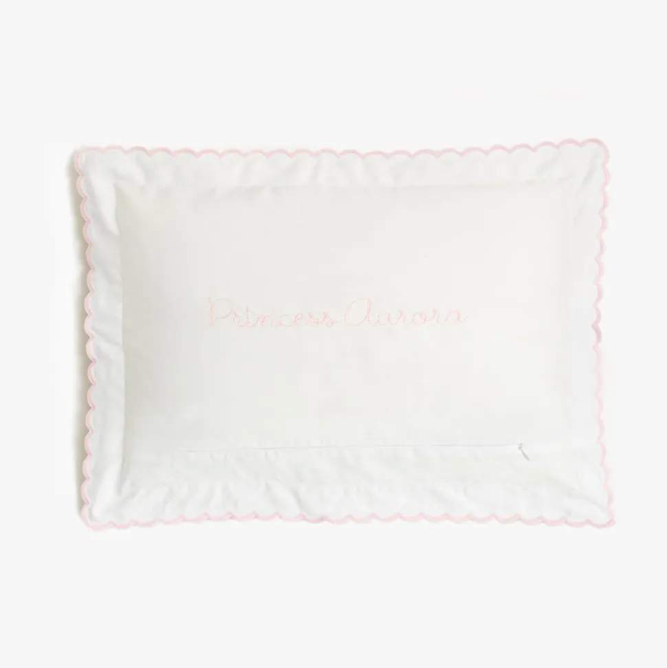 Picnic Gingham Toddler Pillow in Pink