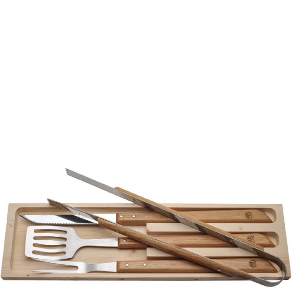 4-Piece BBQ Set in Oak