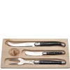 3-Piece Cheese Set in Black