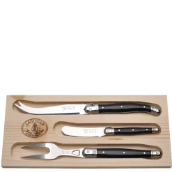 3-Piece Cheese Set in Black