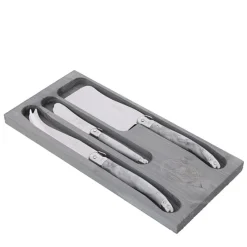 3-Piece Cheese Set in Marble