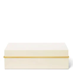 Piero Large Lacquer Box in Cream