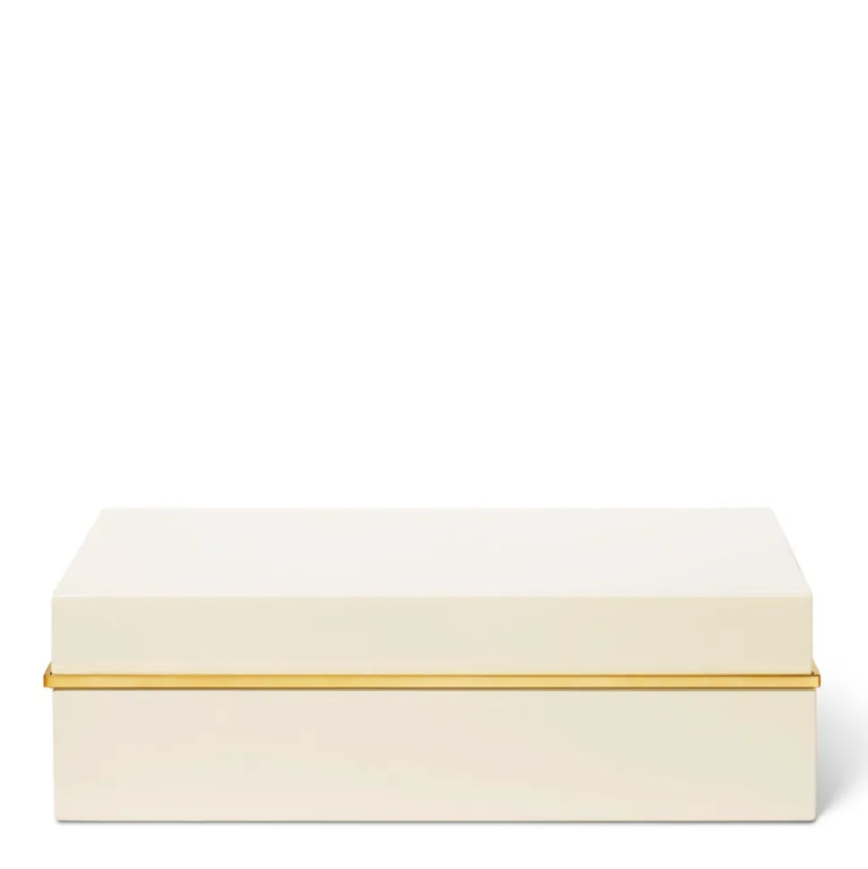 Piero Large Lacquer Box in Cream
