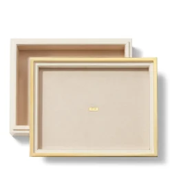 Piero Large Lacquer Box in Cream