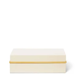 Piero Medium Lacquer Box in Cream