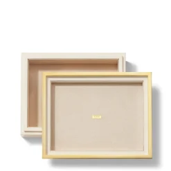 Piero Medium Lacquer Box in Cream