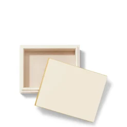 Piero Medium Lacquer Box in Cream