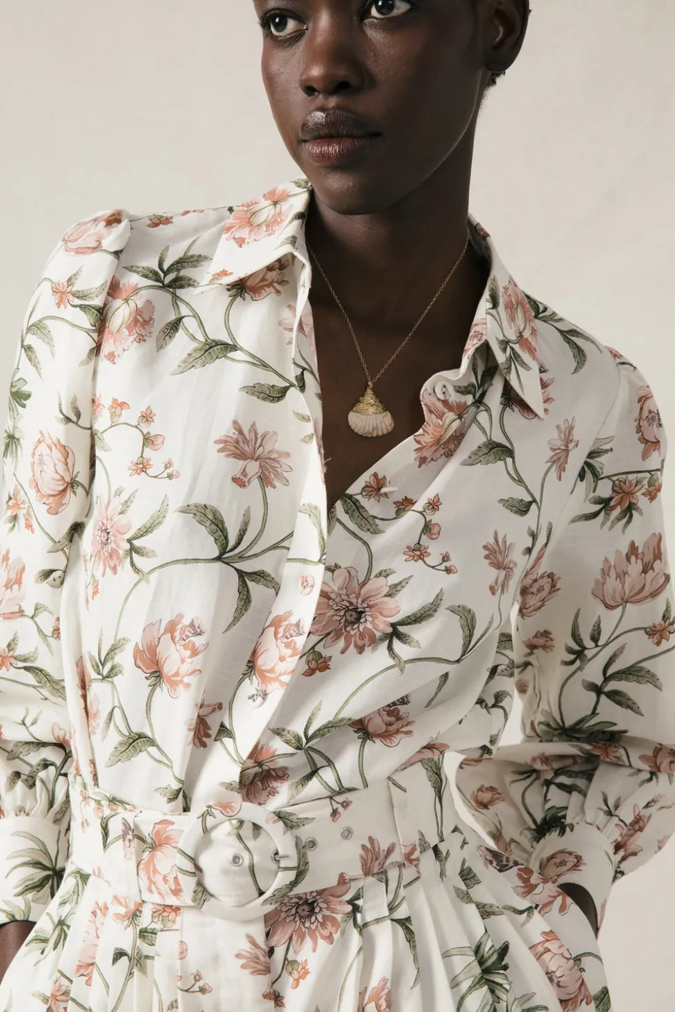 Pieta Blouse in Pink Peony