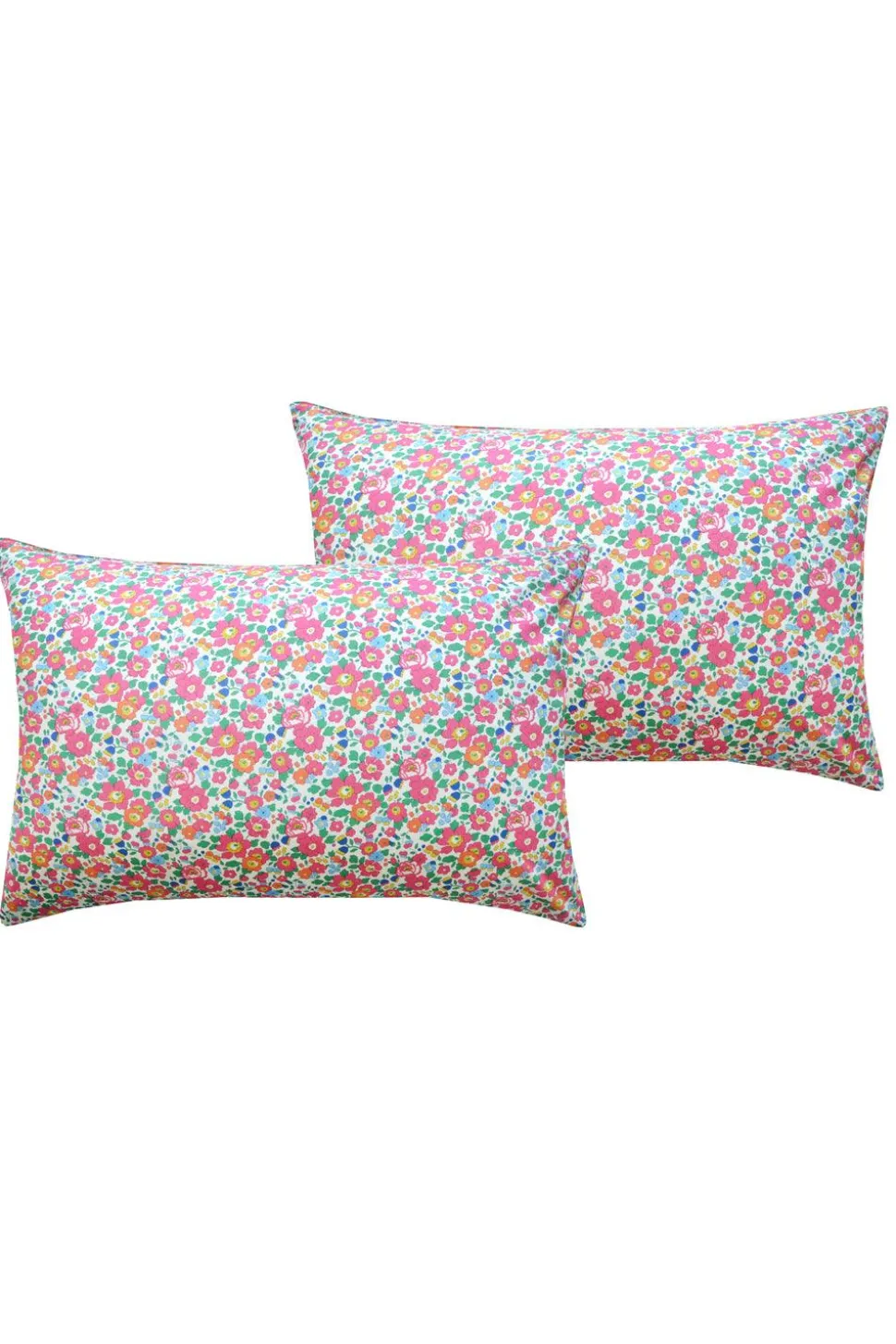 Pillowcase Made With Liberty Fabric in Betsy Deep Pink
