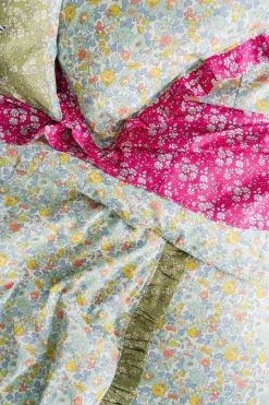 Pillowcase Made With Liberty Fabric in Capel Fuchsia