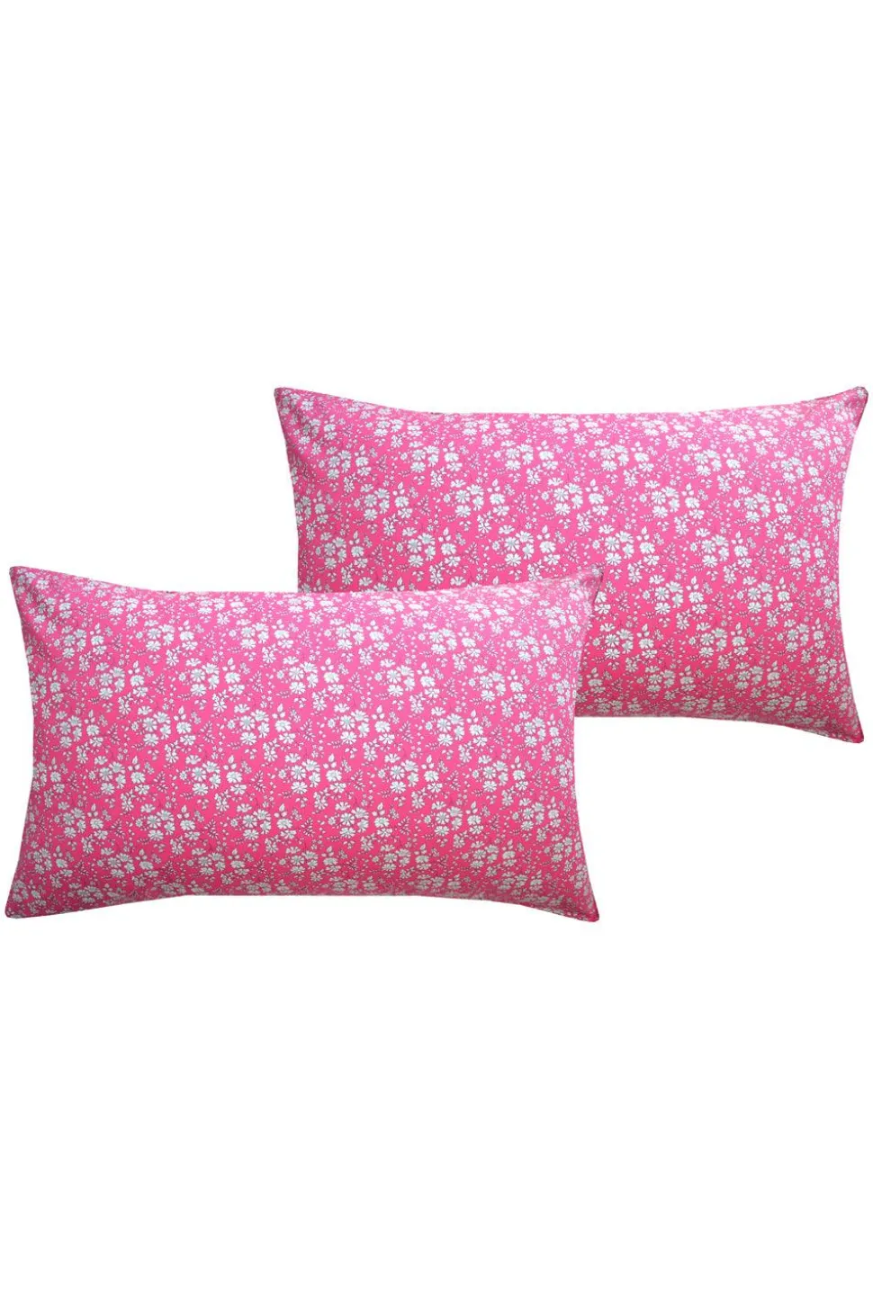 Pillowcase Made With Liberty Fabric in Capel Fuchsia