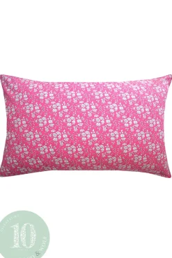Pillowcase Made With Liberty Fabric in Capel Fuchsia