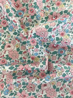 Pillowcase Made With Liberty Fabric in Betsy Candy Floss