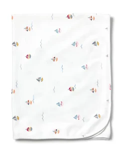 Pima Baby Blanket in Bateau