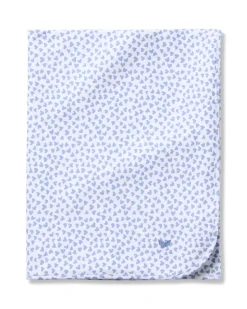 Pima Baby Blanket in Bluehearts