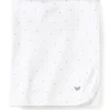 Pima Baby Blanket in Grey Stars