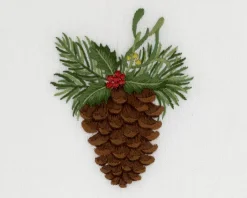 Pinecone Holly Tissue Box Cover