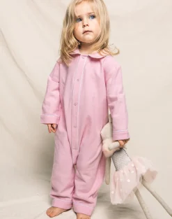 Pink Flannel Romper