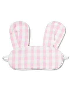 Pink Gingham Bunny Eye Mask