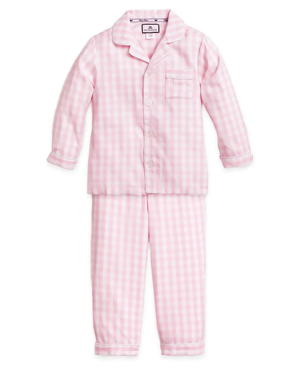Pink Gingham Pajama Set
