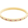 Pink Sapphire and Diamond Bangle